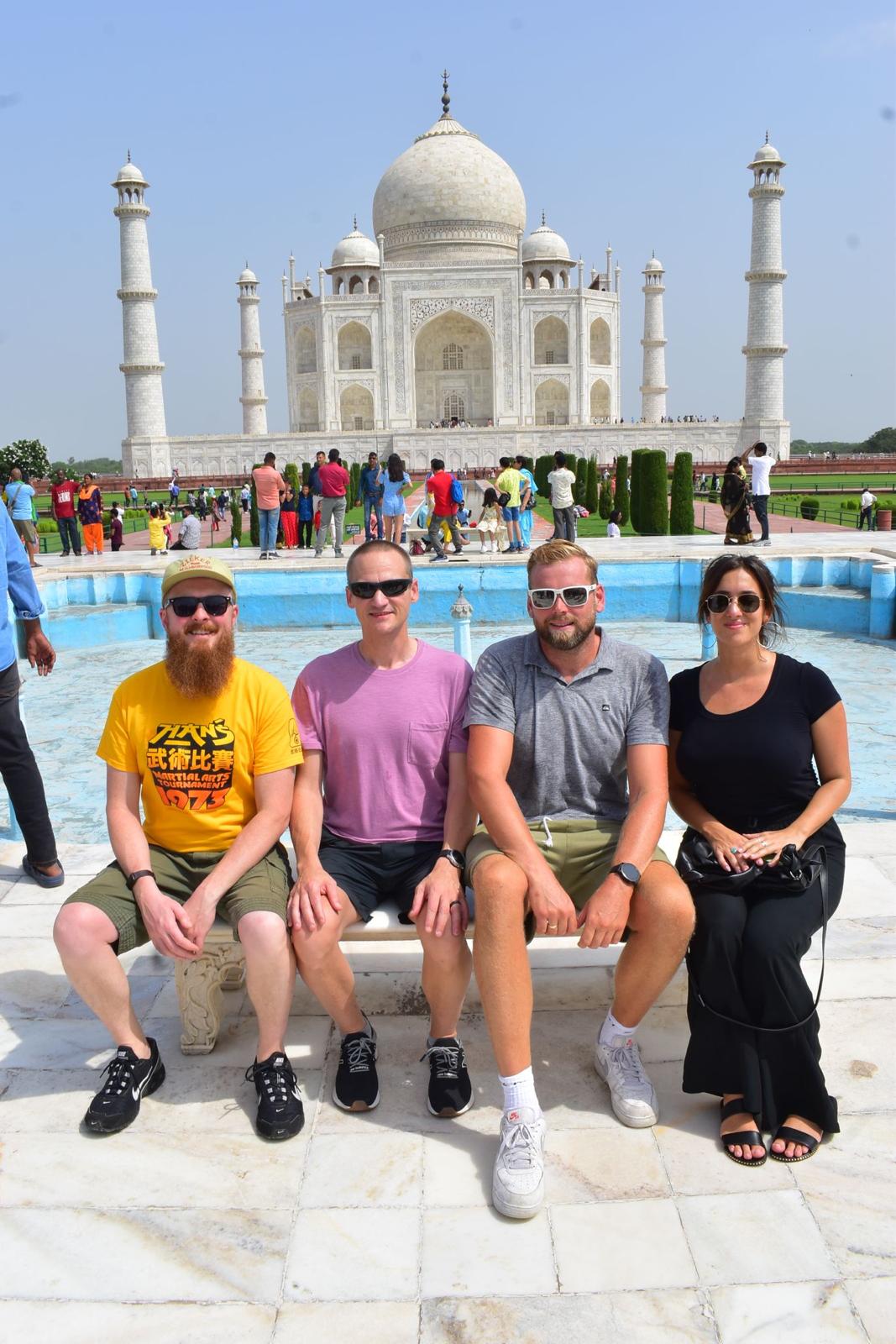 Sitecore team photo at the Taj Mahal